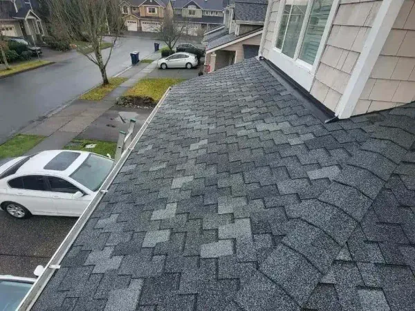 Crew completing roof work in Bellevue