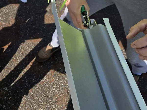 Brand-new seamless gutters installed on a Puget Sound residence