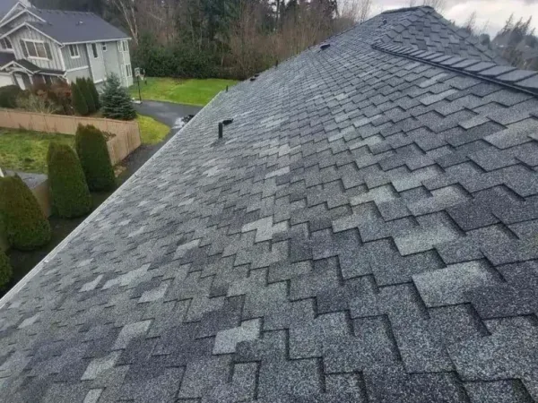 Architectural shingles after a localized repair