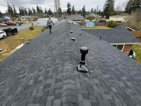 New shingles after roof work in Shoreline