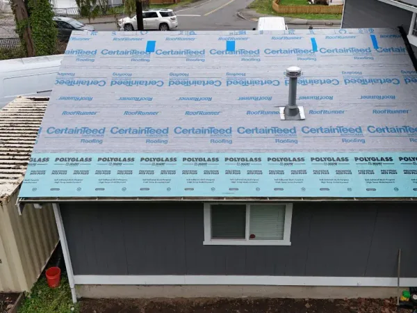 Matched architectural shingles after localized repair work