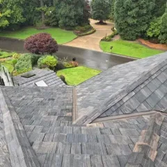 Roof inspection on a residential home