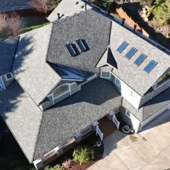 Local roofing project in progress