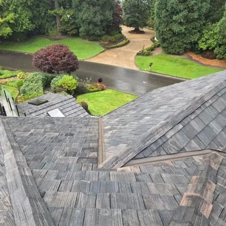 Roof inspection on a residential home