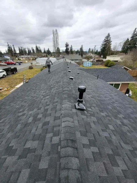 New shingles after roof work