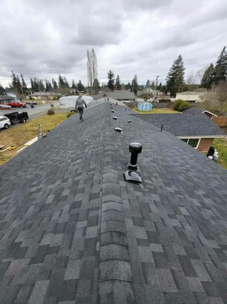 New shingles after roof work