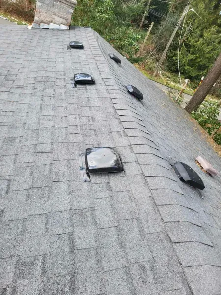 Repaired roof after leak fix in Kenmore