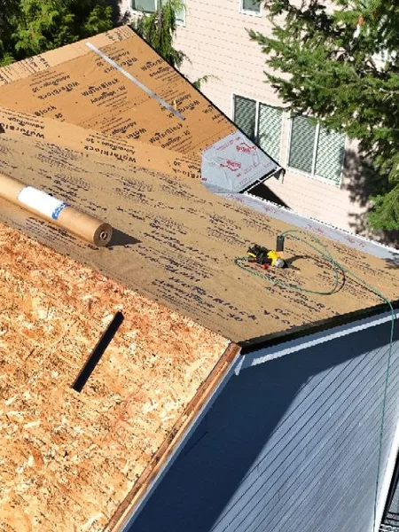 Open deck process during residential roof repair