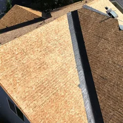 Valley deck inspection during residential roof repair