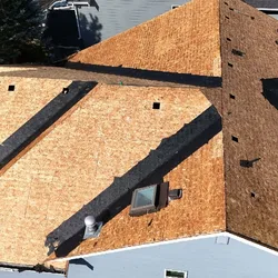 Underlayment prep on deck before shingle roof installation