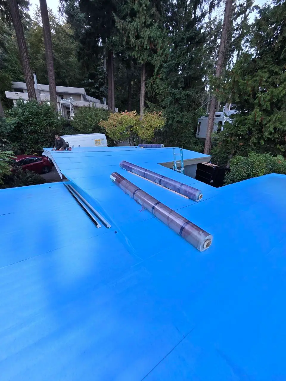 TPO roof detail 1 from a Greater Seattle membrane project for Bothell