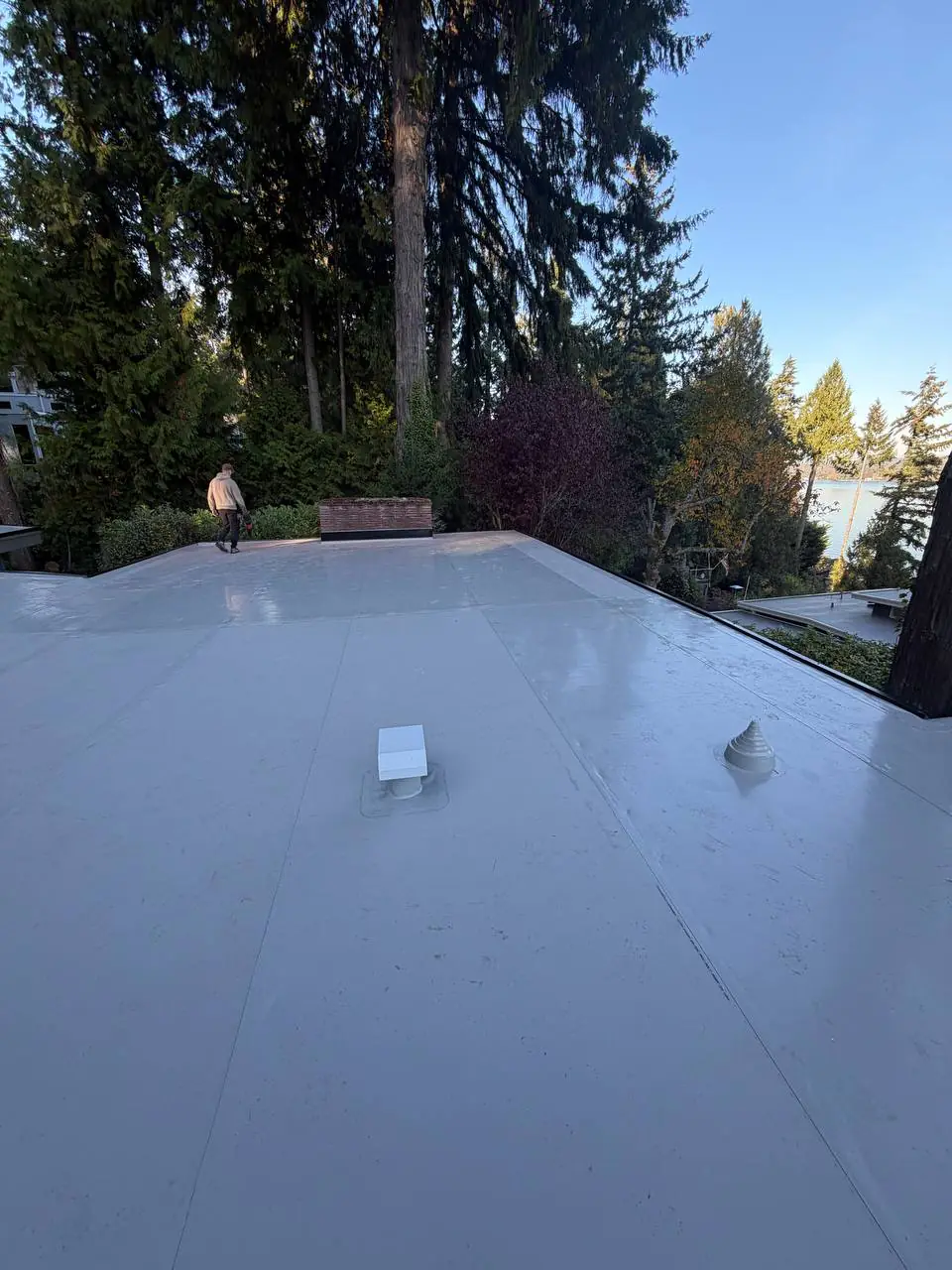 TPO roof detail 4 from a Greater Seattle membrane project for Bothell
