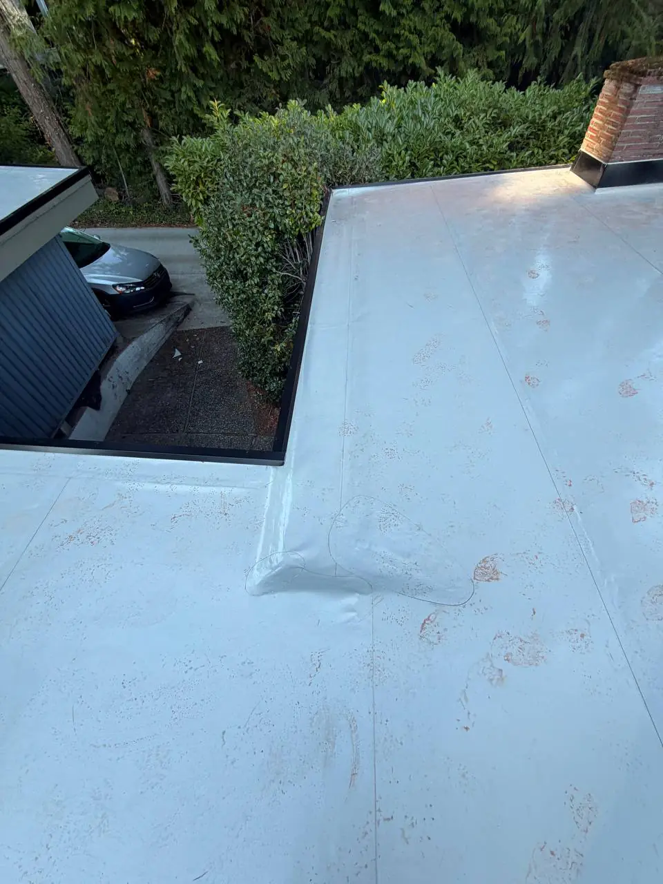 TPO roof detail 5 from a Greater Seattle membrane project for Bothell
